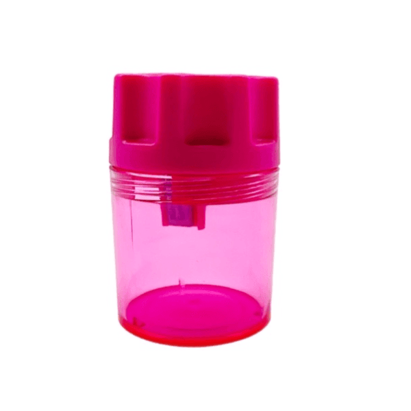 Maxi Plastic Round Single Hole Pencil Sharpener pink Colour - 7342