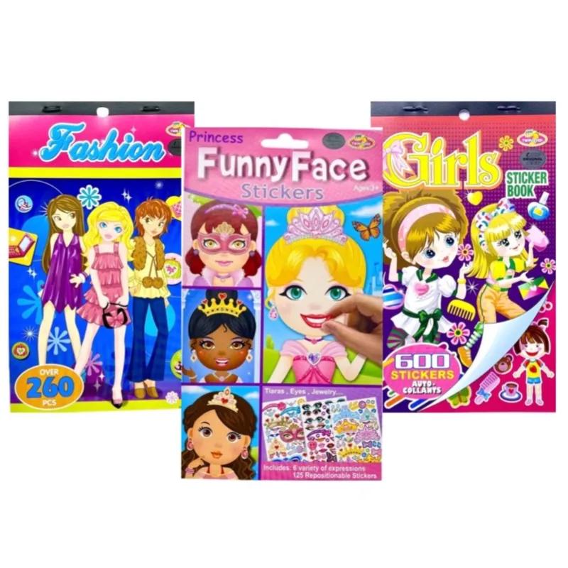 offer 3 albums of For girls stickers accessories, fashion and fun With a total of more than 980 stickers - 6401,7310,8223