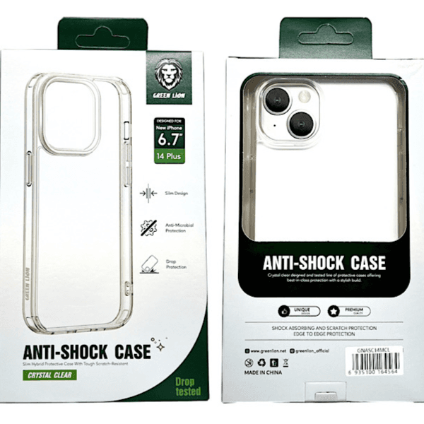 Green Lion Anti-Shock Crystal Clear Case iPhone 14 Plus - 9586