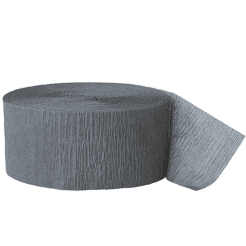 Silver Crepe Ribbon