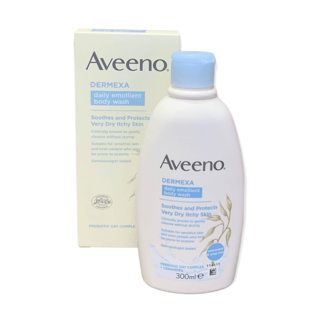 Aveeno Dermexa Daily Emollient Body Wash Unscented 300ml