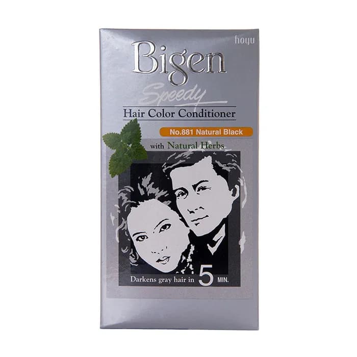 Bigen No.881 Natural Black Speedy Hair Color Conditioner With Natural Herb And Oils 80G