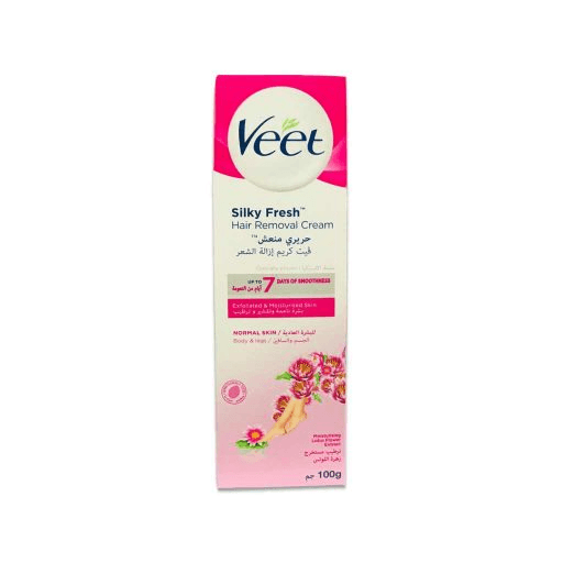 Veet Silky Fresh Hair Removal Cream For Body And Legs For Normal Skin With Lotus Flower Extract  100gm