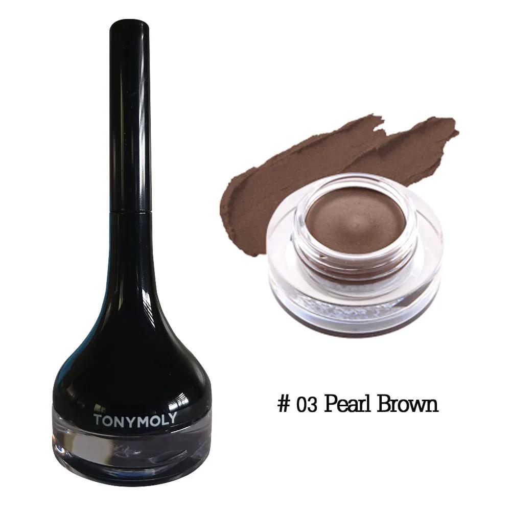 Tonymoly Back Gel Eyeliner Long Brush #3 Pearl Brown