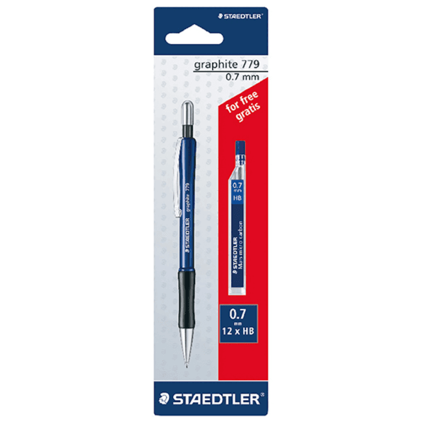 Staedtler Mars Micro 0.7Mm Mechanical Pencil 1 Piece + Lead Free Bls (Mpst01)