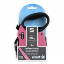 Adventure Retractable Leash 5M S Pink