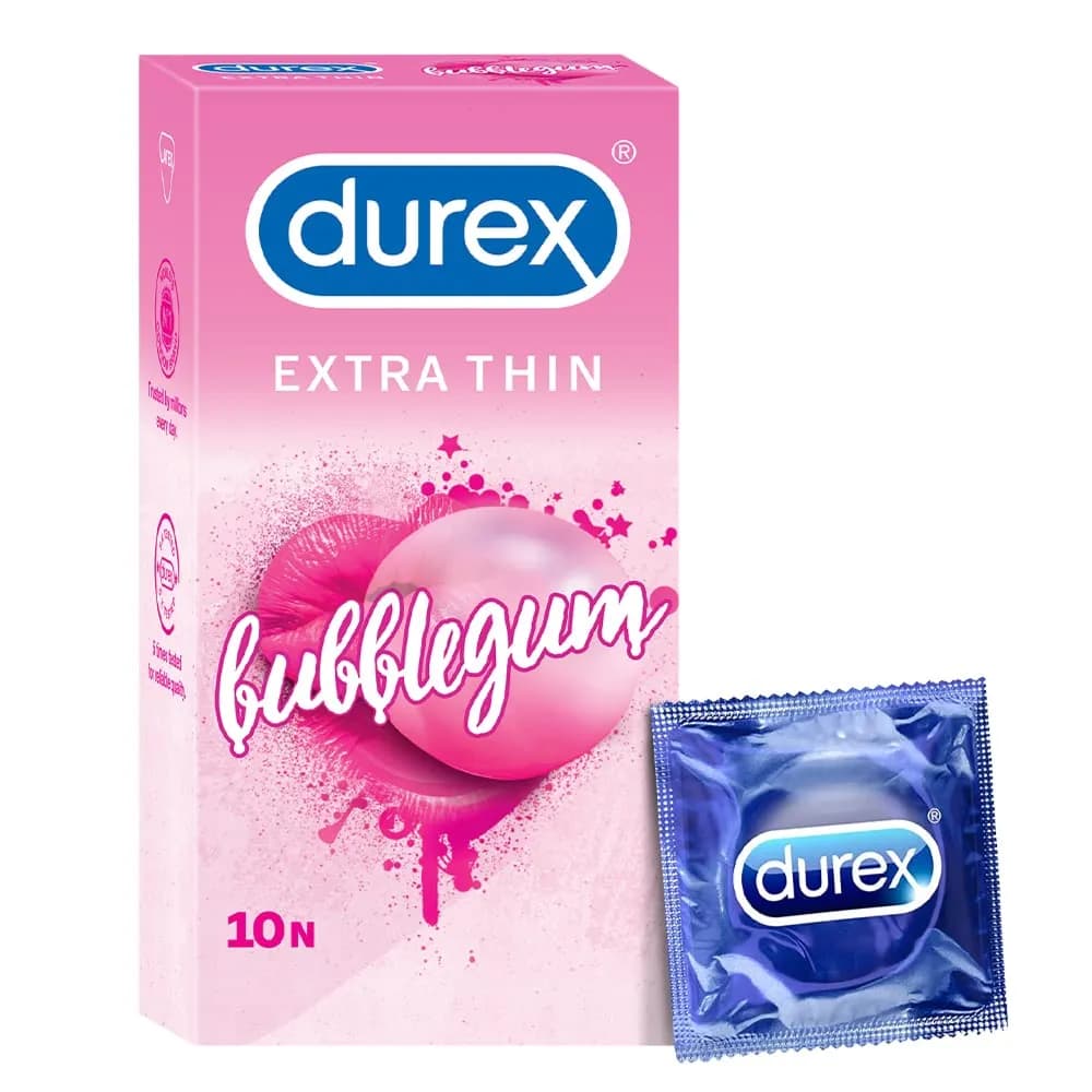 Durex Extra thin Bubblegum Condoms For Men 10 Pieces