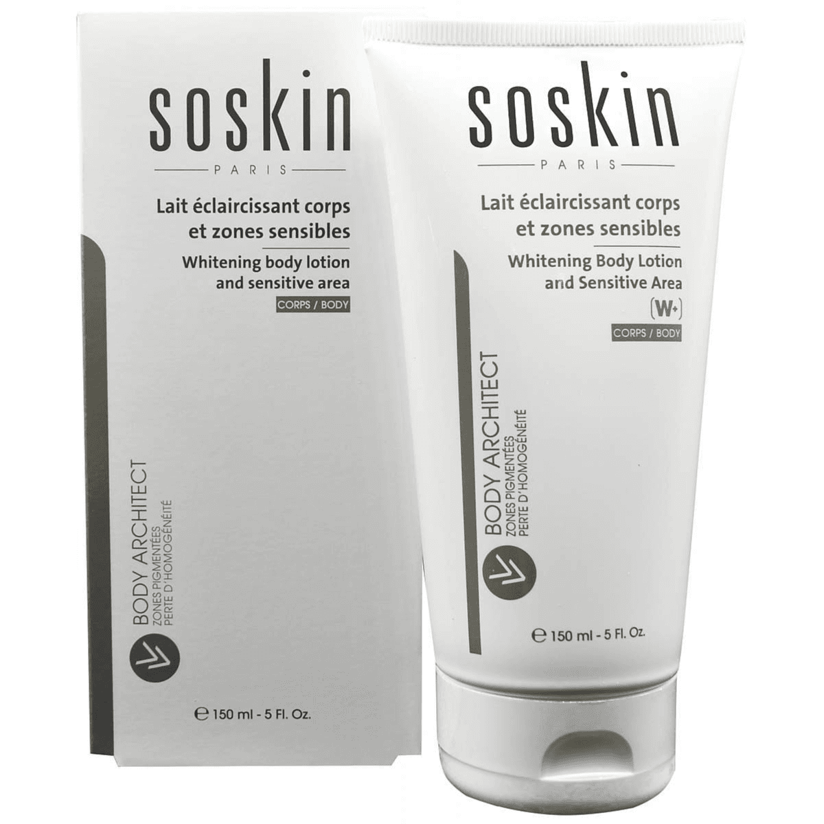 Soskin Whitening Body Lotion & Sensitive Area 150Ml