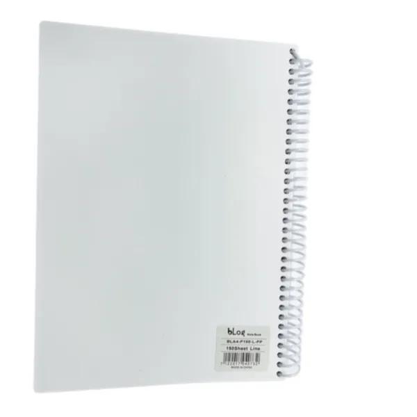 Blog University 4 Subject Ruled Notebook A4 Size 120 Sheets White Colour - 2209