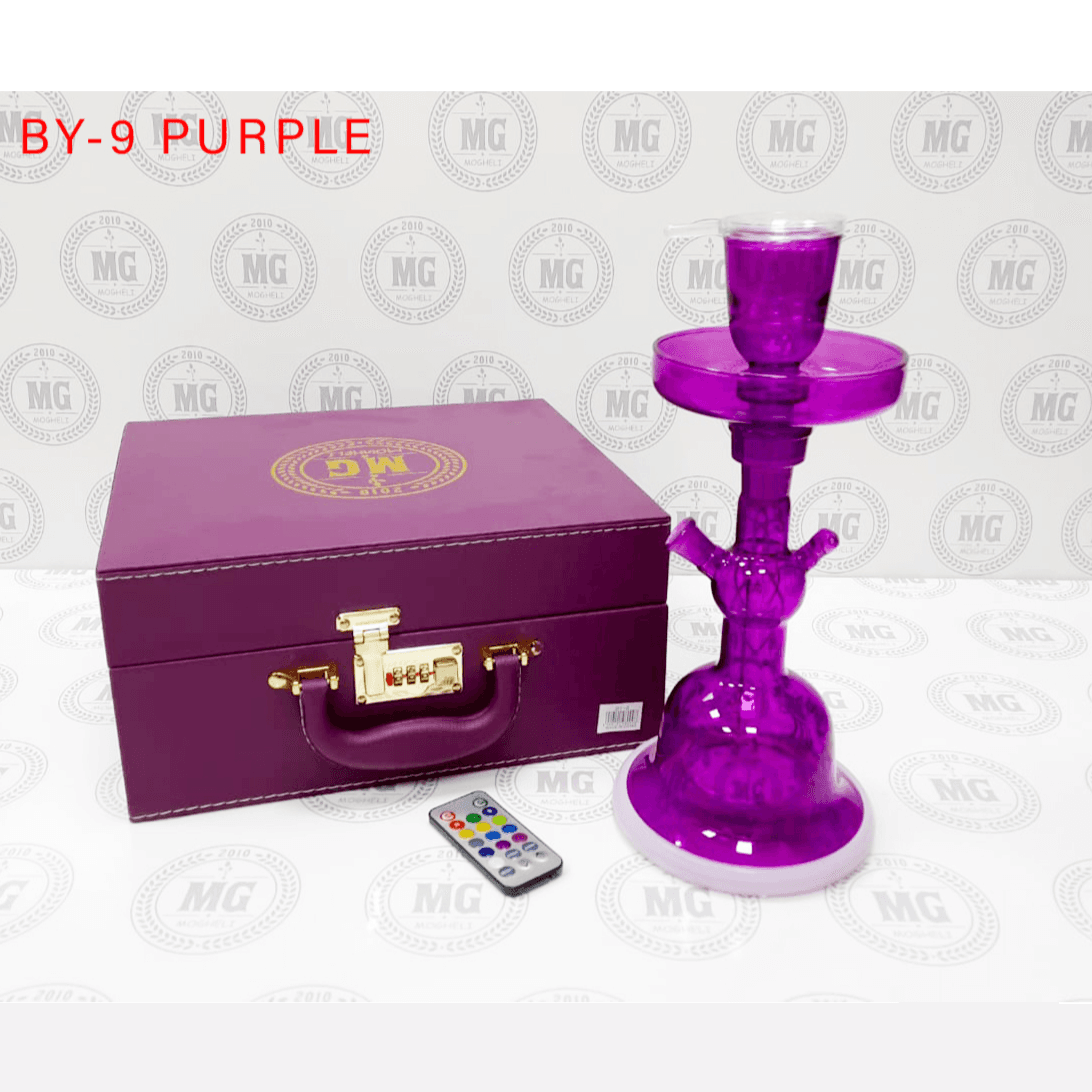 Mg Shisha Set With Led By-9 Purple