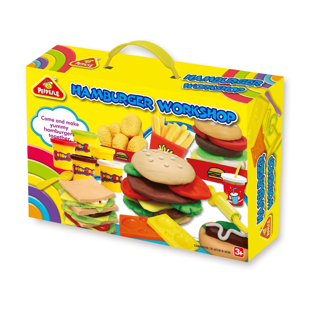 Peipeile Play Dough Burger Set For Kids (Dgpl33_033)