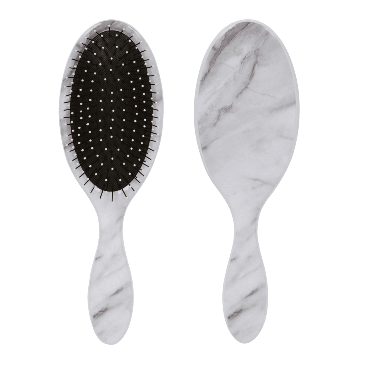 Cala Hair Detangler: Wet-n-dry Brush (Black/white Marble) - 66802