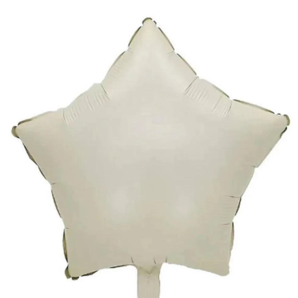 Beige Star Helium Balloon