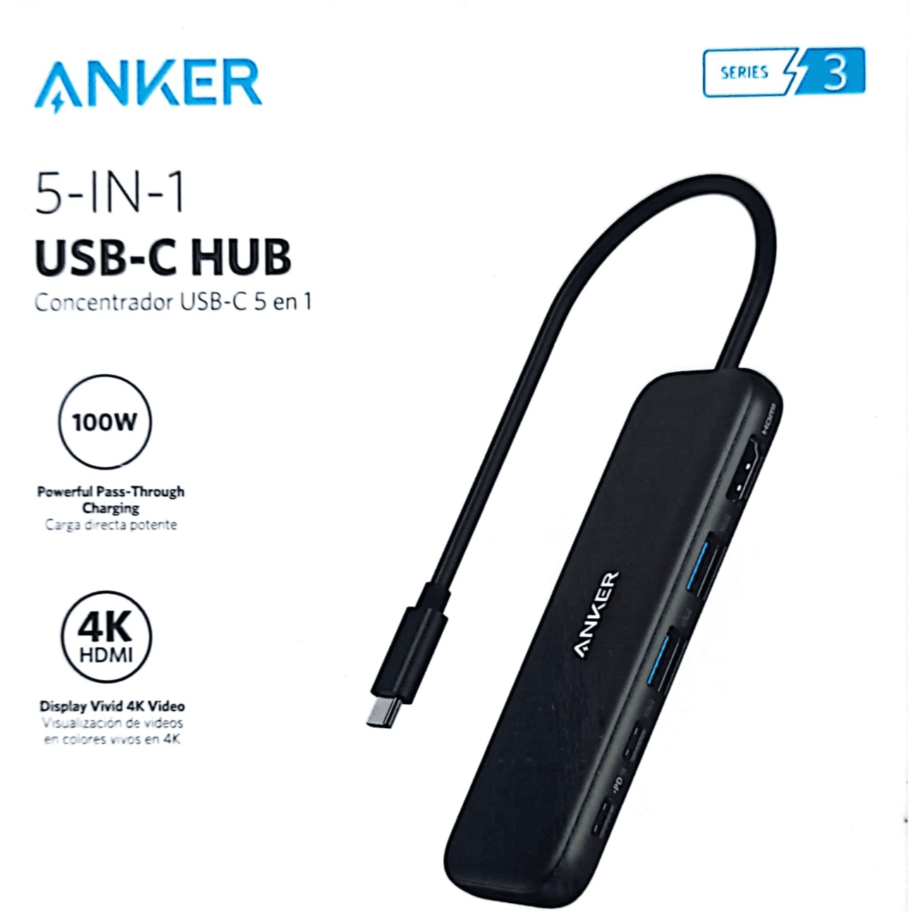 Anker 332 USB-C Hub 5in1 100w - A8355H11