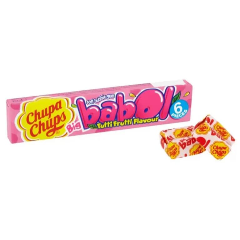 Chupa Chups Big Babol Tutti Frutti Flavour Soft Bubble Gum 27g