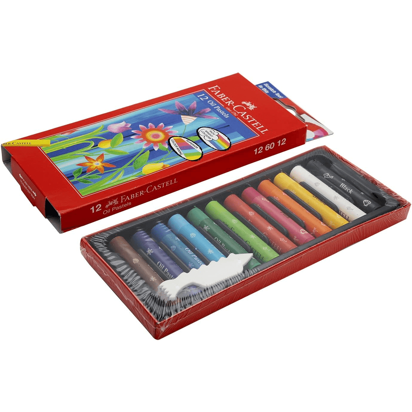 Faber-Castell 12-Piece Oil Pastels Set Multicolour (Opfc11_128)