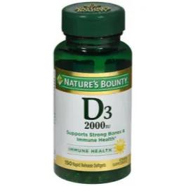 Natures Bounty D3 2000 iu 150 Softgels