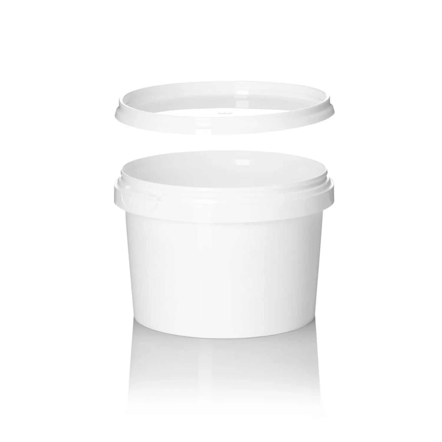 Food Pack White Plastic Tub 500ml 10 Pieces