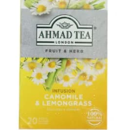 Ahmad Tea Camomile And Lemongrass 20 Tea Bags