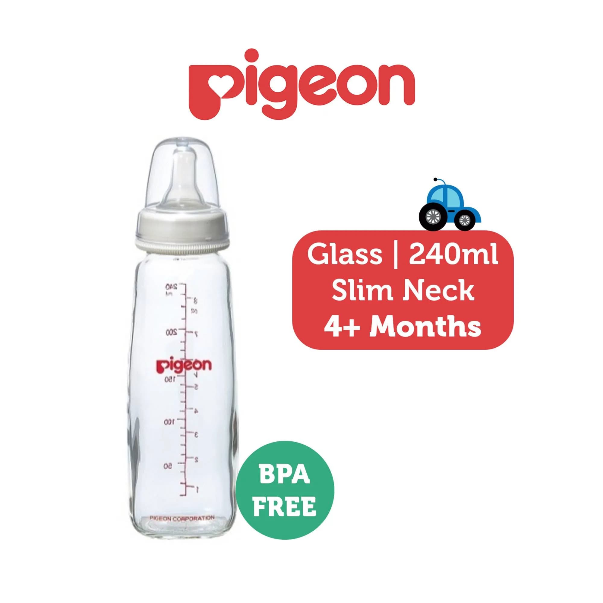 Pigeon Flexible Glass Bottle Code:pa280-k8 With Round Hole 4+m 240ml