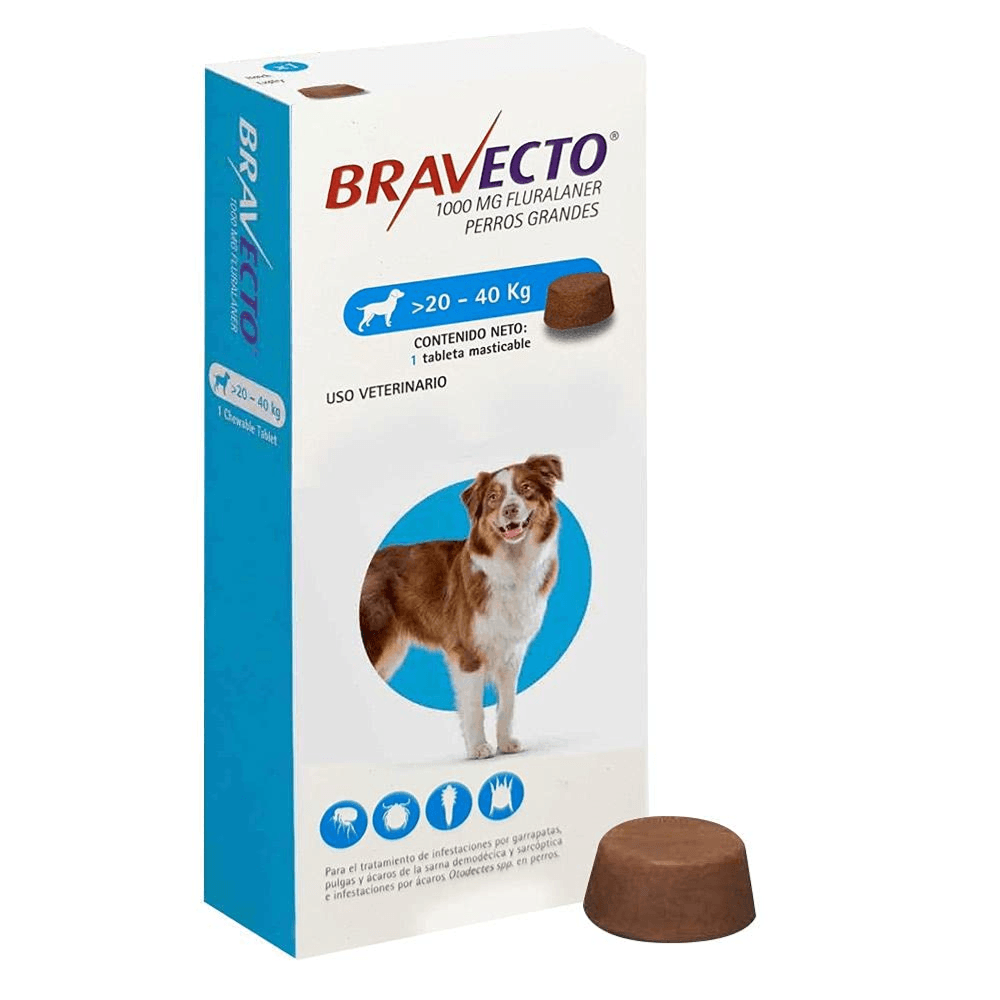 Bravecto  Chewable Tablets For  Dogs 20-40 kg X 1 Tablet