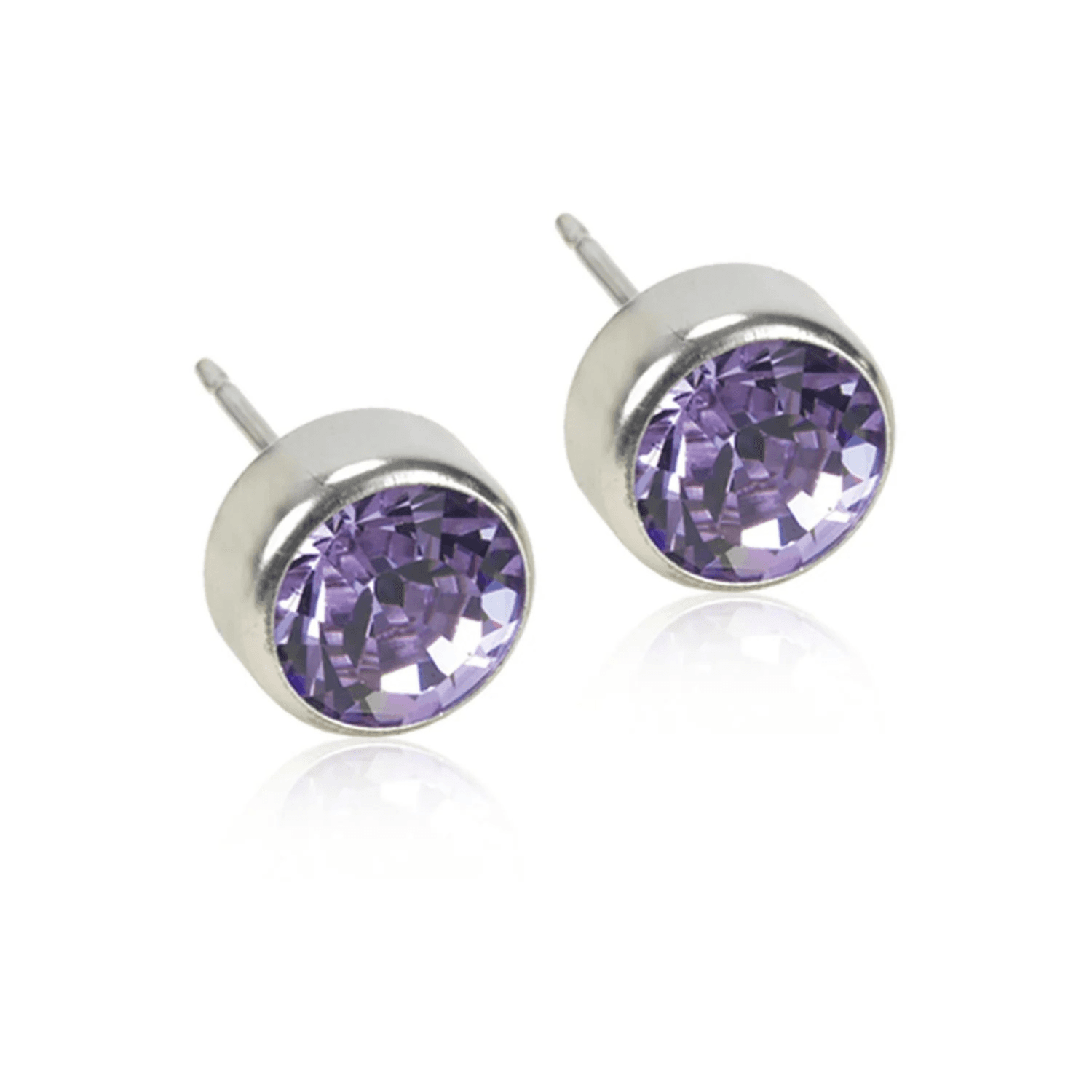 Blomdahl Silver Titanium Benzel 5mm Violet 15-1424-26 C