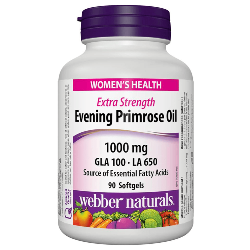 Webber Naturals Evening Primrose Oil 1000mg 90's Softgels