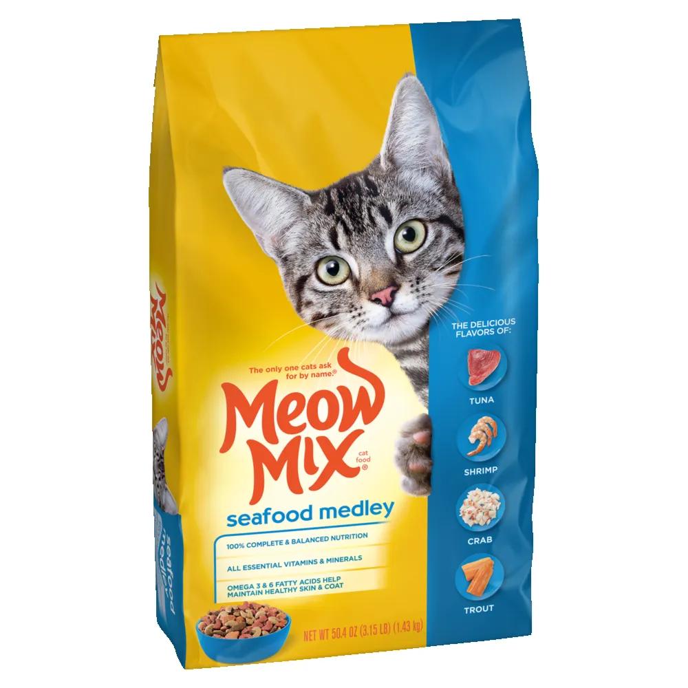 Meow Mix Seafood Medley Dry Cat Food - 3 Lb