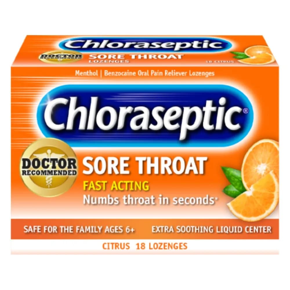 Chloraseptic Citrus Lozenges 18 S