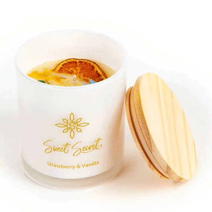 Soy Wax Scented Candle Strawberry & Vanilla