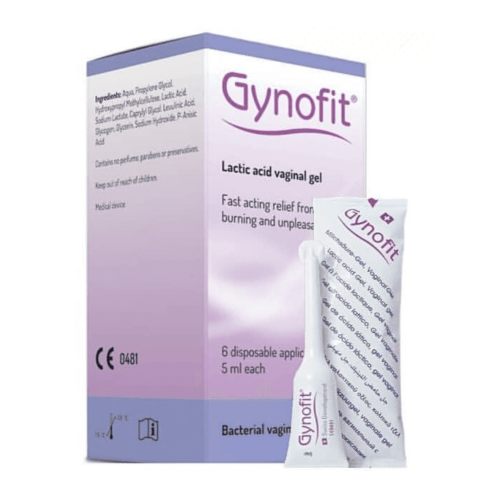 Gynofit Lactic Acid Vaginal Gel 6 Pieces 5ml