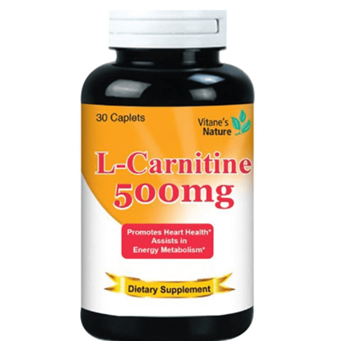 Vitane's L-carnitine 500mg Caplets 30's