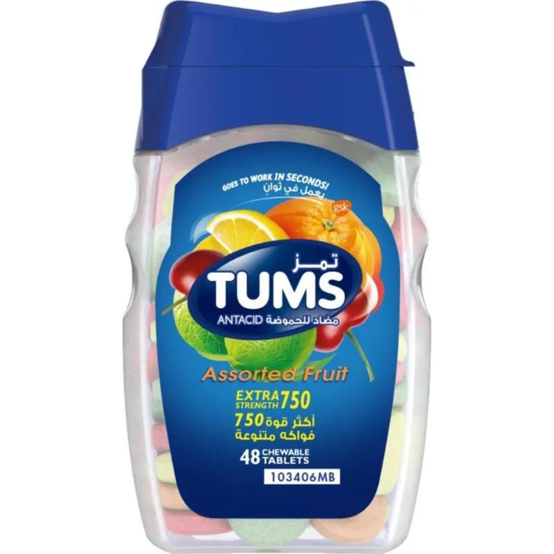 Tums Assorted Fruits 48S