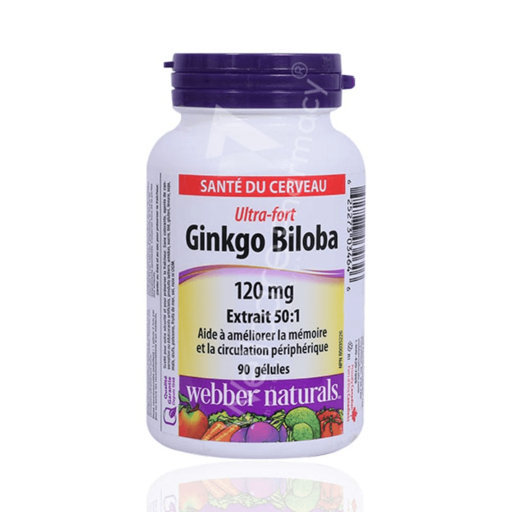 Webber Naturals Ginko Biloba 120mg Cap 90's