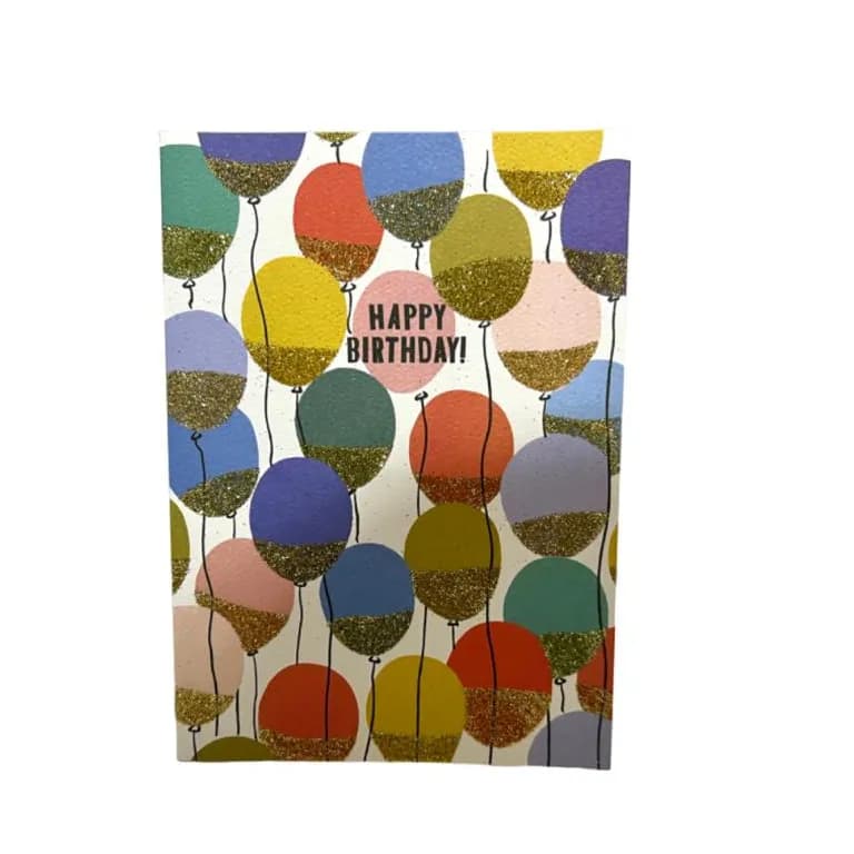 Happy Birthday Card With Envelope-Balloon Design -(Pics07_057)