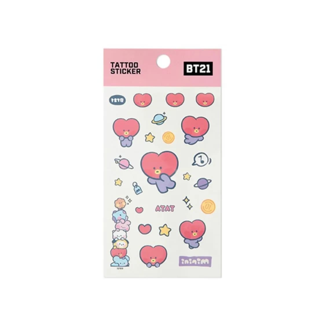 BT21 Tattoo Sticker Tata