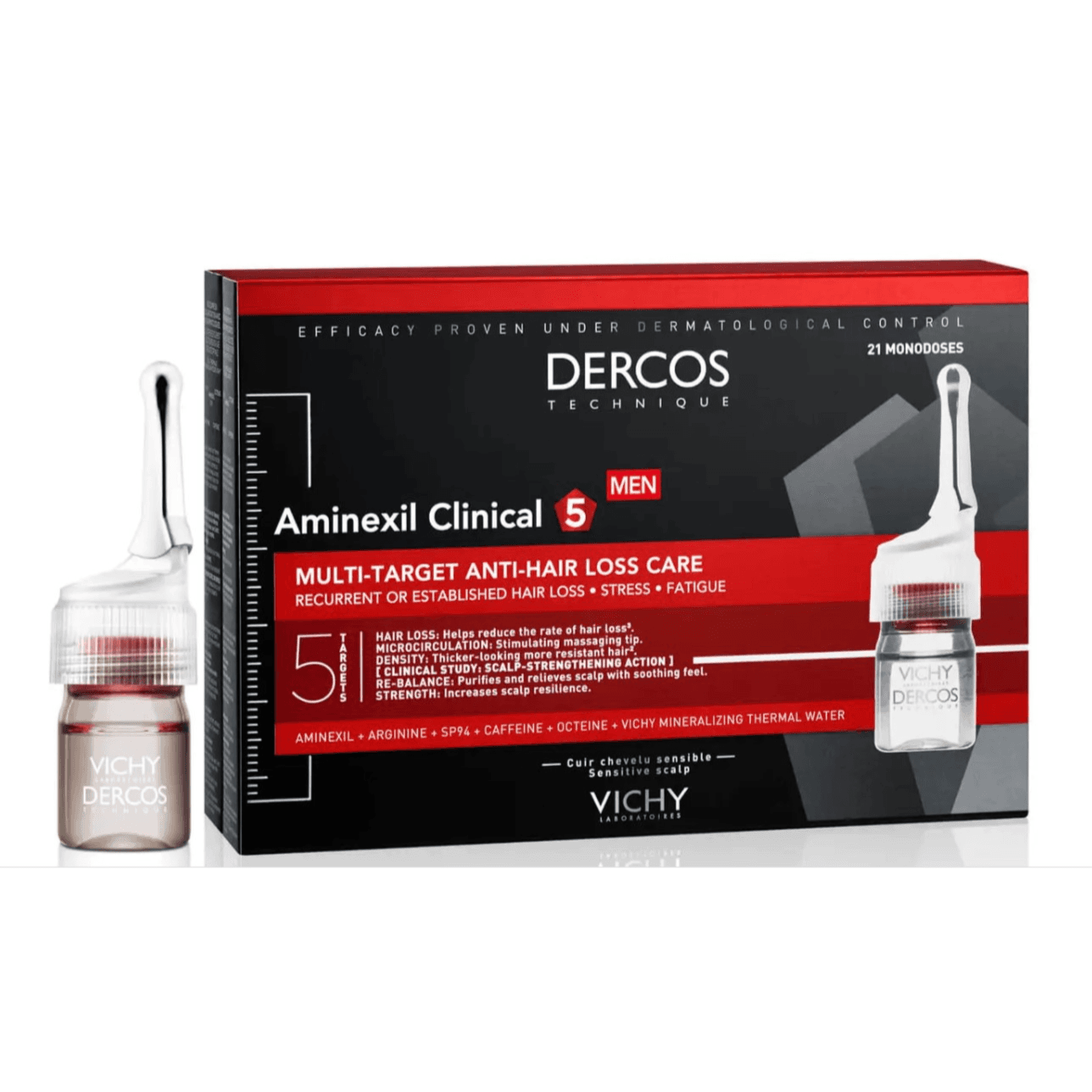 Vichy Dercos Aminexil Clinical 5 Men 21x6ml Monodoses