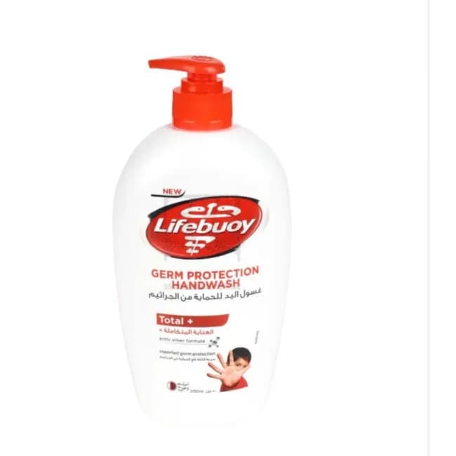 New Lifebuoy Germ Protection Handwash Total+ Active Silver Formula 500ml