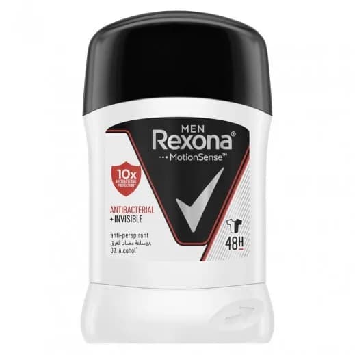 Rexona Deo Stick 40g Antibacterial+invisible-men 40g