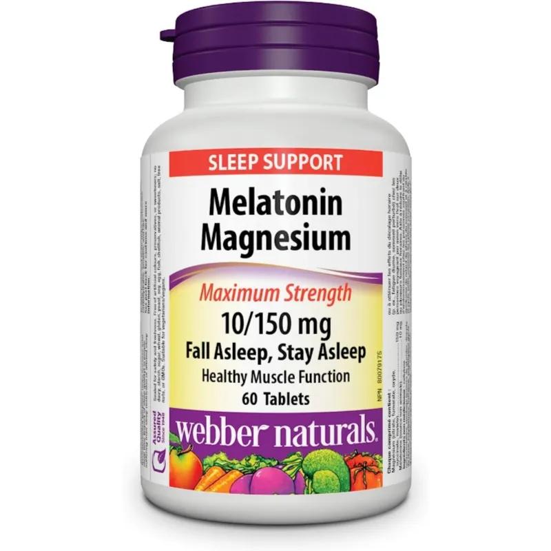 Webber Naturals Melatonin Magnesium Tab 60's