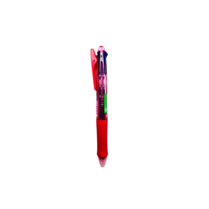 Pilot Acroball 4 Colour Ballpoint Pen 0.7mm Blue, Black, Red, Green Outside Pink Colour - 12140