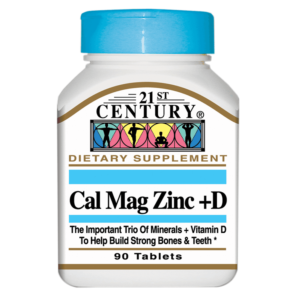 21St Century Cal Mag Zinc +D 90 Tablets