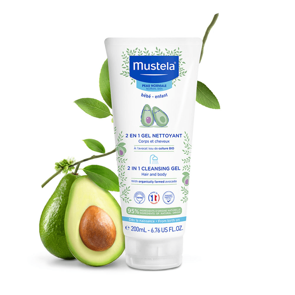 Mustela Bebe 2 In 1 Cleansing Gel Hair And Body 200ml