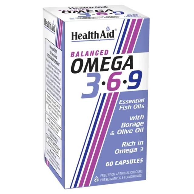 Health Aid Omega 3 - 6 - 9 Capsules 60's