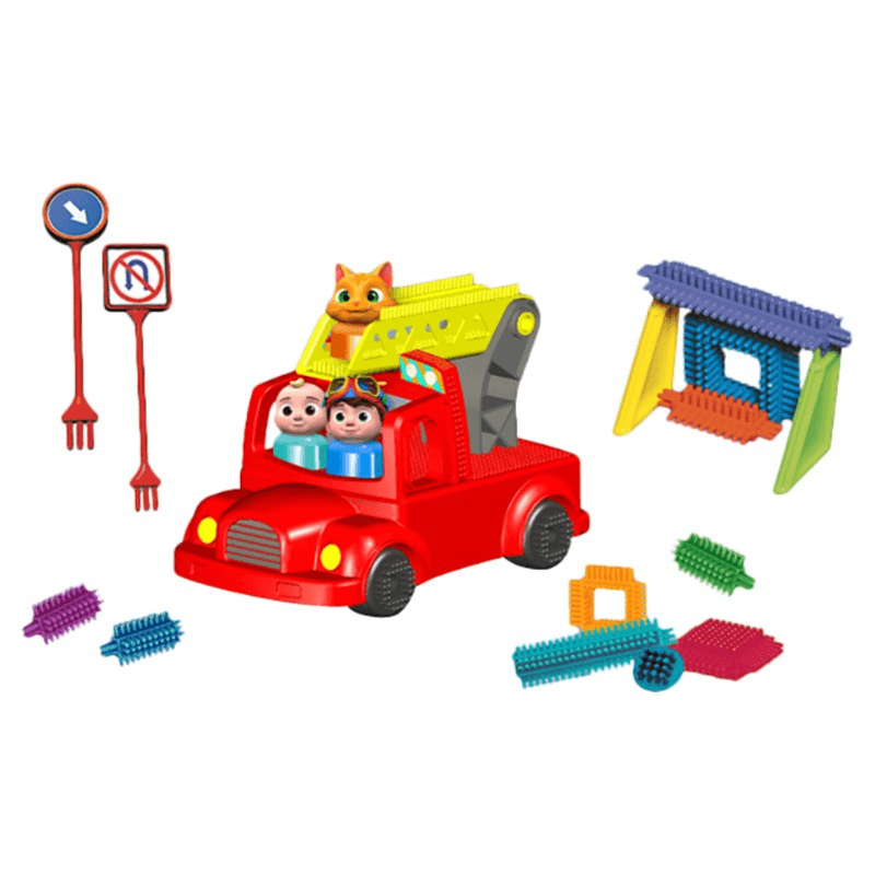 CoComelon Fire Truck Building Blocks Playset