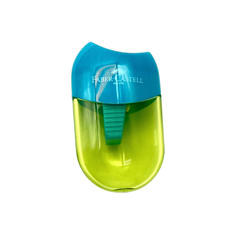 Faber Castell Single Hole Sharpener Clear Green Colour - 8820