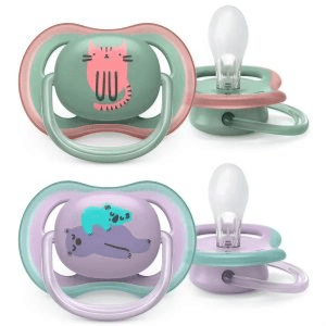 Avent Ultra Air Girl Pacifier Deco 6-18 Months 2pcs Code:085/19