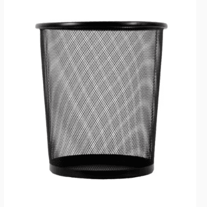 Mesh Waste Bin Black 9l