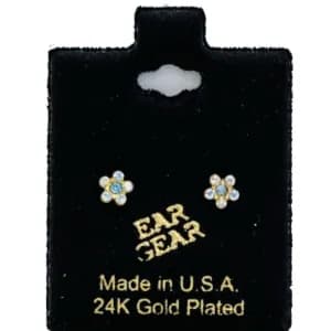 Ear Gear Earrings 24K Gold Plated Model 586