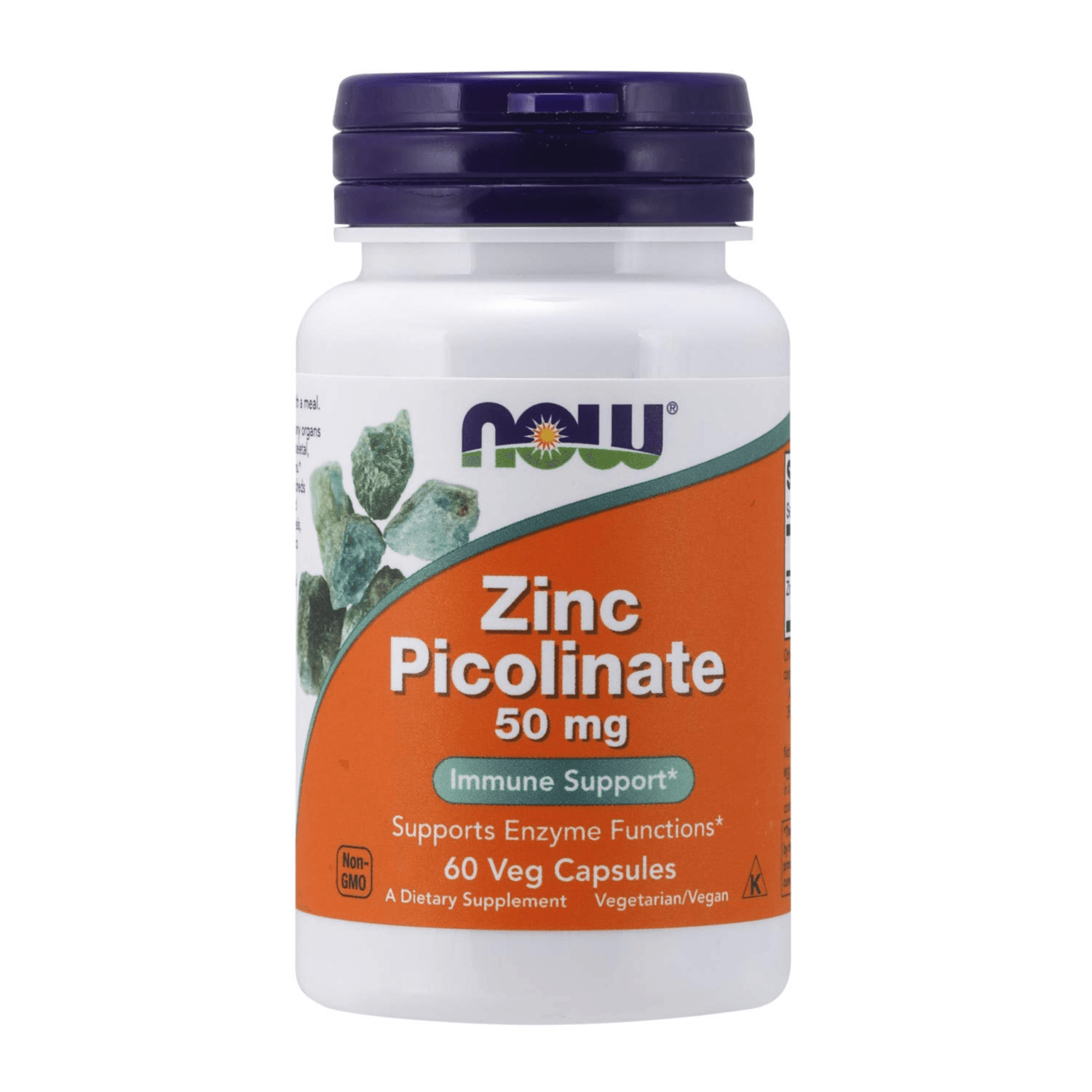 NOW Zinc Picolinate 50mg 60 Veg Capsules 